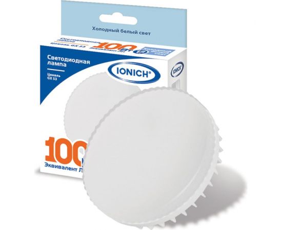 Лампа IONICH GX53 12Вт 6500К ILED-SMD2835-12-1080-230-6,5-GX53 1140 