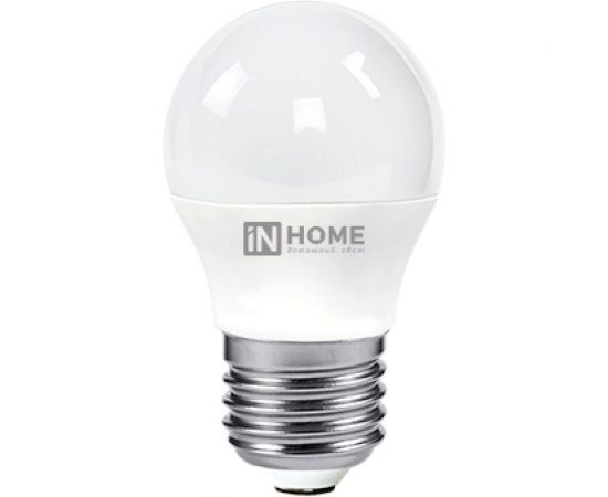 Светодиодная лампа IN HOME LED-ШАР-VC 6Вт 230В Е27 3000К 480Лм 4690612020525 