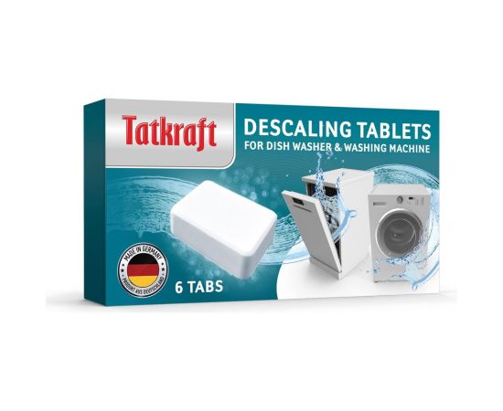 Таблетки для посудомоечной и стиральной машины Tatkraft от накипи, 6 шт 12776 