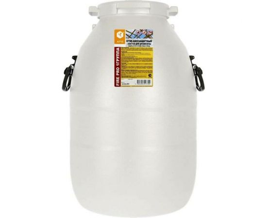Огнебиозащитный состав для древесины APIS FIRE PRO (I группа; красный; бидон; 60 кг) 4665296517654 