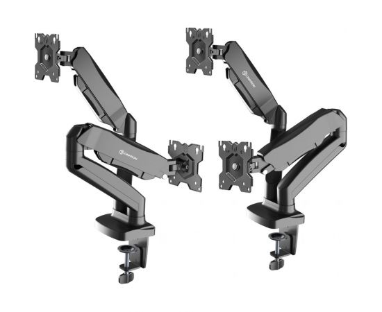 Настольный кронштейн для двух мониторов 13-32 дюймов ONKRON G160 Black G160B – изображение 2