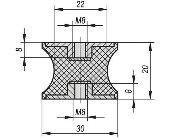 Резинометаллический буфер KIPP K0570.03002057 – изображение 2