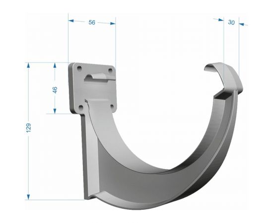 Кронштейн желоба DOCKE LUX пломбир PVLK-1044 – изображение 2