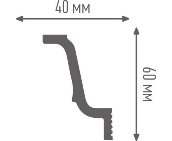 Плинтус ПЛИНТЭКС J 40/60 SC Л 24607173943358 – изображение 2