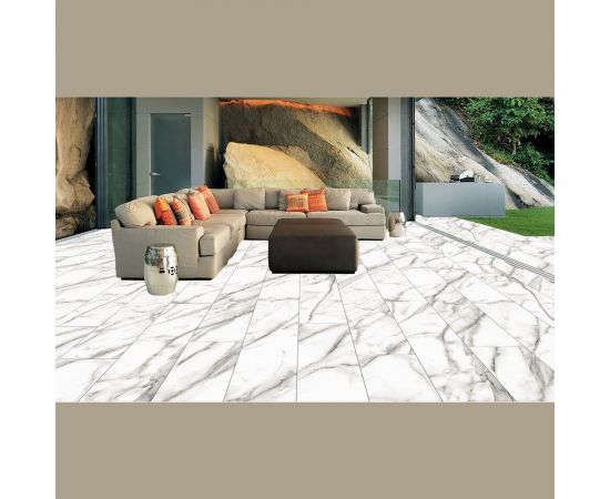 Виниловый пол с подложкой Floorwood Genesis Дуб Теоми, 43 класс, толщина 5 мм, влагостойкий, 2,23 кв. м, 12 досок MJ 865539-1 – изображение 2