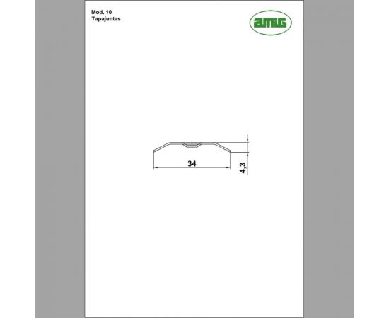 Соединительная планка для линолеума Amig нержавеющая сталь 10-720 IN – изображение 2