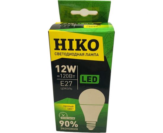 Светодиодная лампа HIKO G60, 12W, 3000K, E27, груша 600110750 – изображение 3