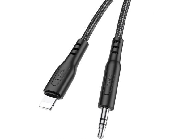 Аудио кабель Hoco UPA18, Lightning - джек 3.5, 1м, черный, 6931474755957 – изображение 3