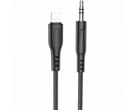Аудио кабель Hoco UPA18, Lightning - джек 3.5, 1м, черный, 6931474755957 – изображение 4