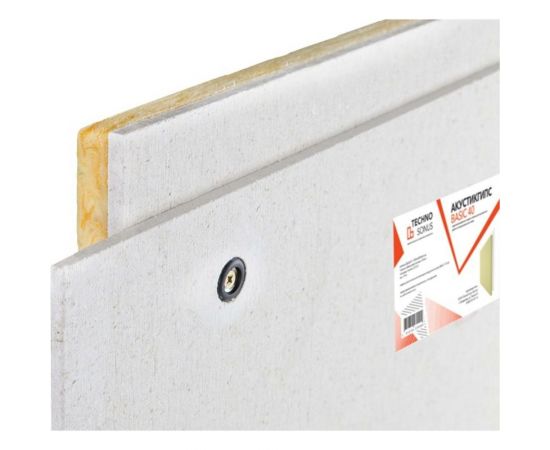 Панель с крепежом Техносонус АкустикГипс Basic 401,2 м x 0,6 м x 40 мм, 0,72 кв.м 1300300016 – изображение 4