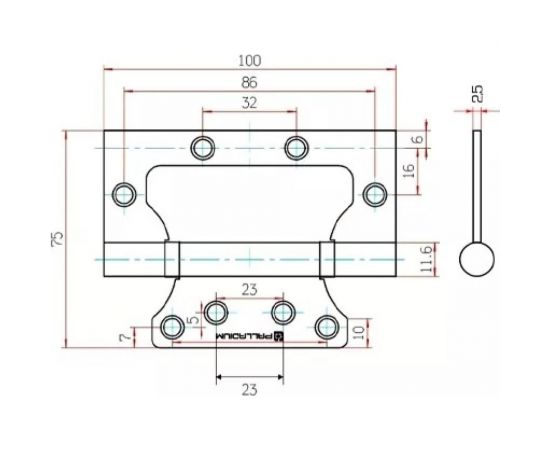 Накладная дверная петля Palladium 2BB-100 (K) AB УТ-00000029 – изображение 4