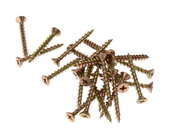 Оконный саморез KRANZ острый 4,1x35 желтый цинк 500 шт. KR-01-3721-009 – изображение 4