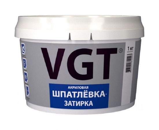 Шпатлёвка-затирка водостойкая, тонкодисперсионная 1 кг VGT 11603106 