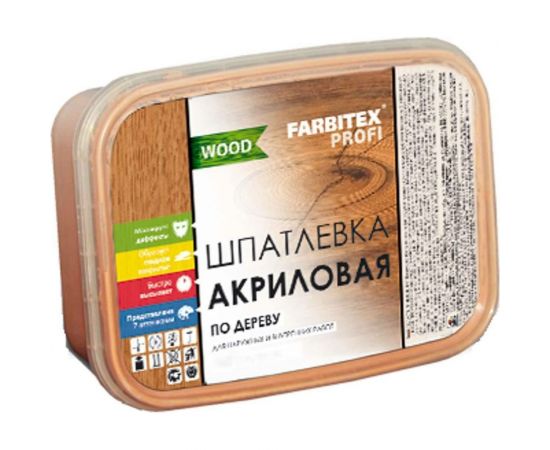 Акриловая шпатлевка по дереву FARBITEX (белый; 0.8 кг; 0.5 л) 4300006047 