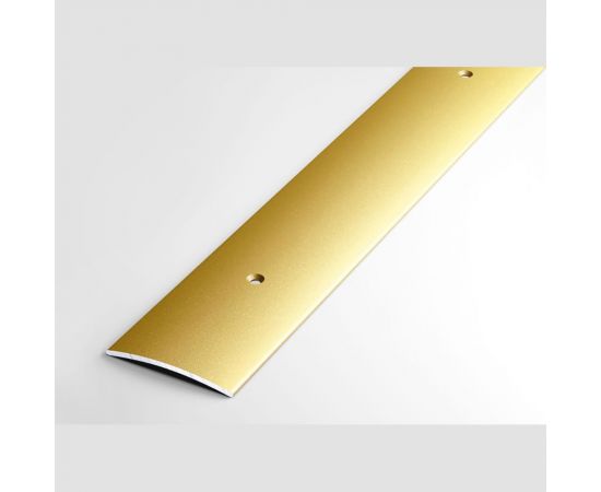 Порог прямой алюминиевый (44,5 мм, 1,8 м, порошковое покрытие, Золото) ЛУКА 00000002281 