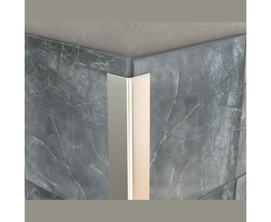 Угловой профиль ЛУКА из нержавеющей стали 20х20 мм, 2.7 м, полированный УТ000043058 