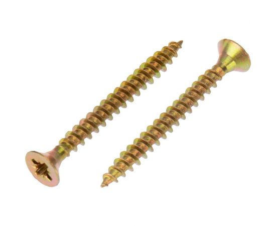 Универсальный саморез KRANZ 4x40, желтый цинк, 200 шт. KR-01-3311-029 