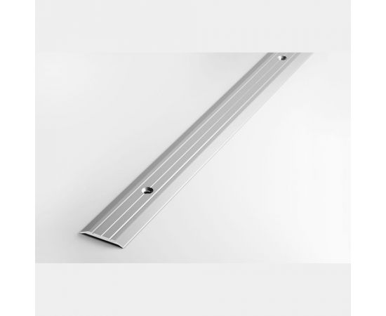 Порог прямой алюминиевый (25 мм, 0,9 м, порошковое покрытие, Серебро) ЛУКА 00000001539 