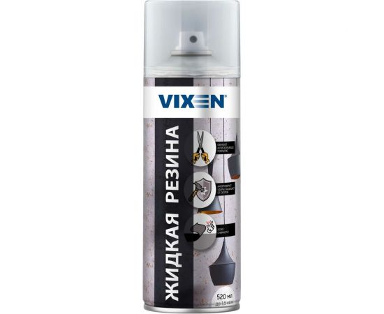 Жидкий чехол Vixen прозрачный, глянцевый, аэрозоль 520 мл VX90101 