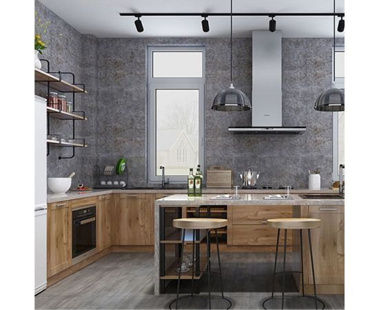 Самоклеящаяся ПВХ плитка LAKO (черный мрамор; 28 шт; 2.52 кв.м) LKD-81036-1 – изображение 20