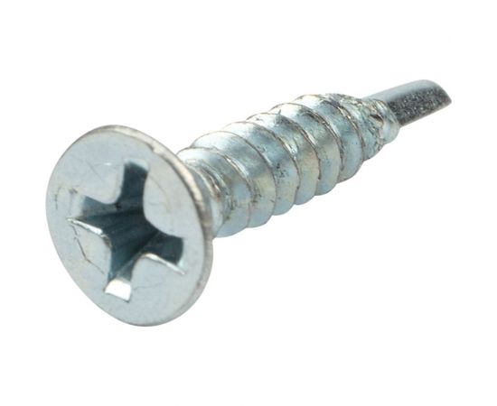 Оконный саморез KRANZ сверло 3,9x19, белый цинк, 500 шт. KR-01-3722-0010 – изображение 2