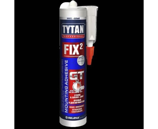 Монтажный клей TYTAN PROFESSIONAL Fix2 GT гибридный с мгновенным начальным схватыванием, 290 мл 73891 – изображение 2