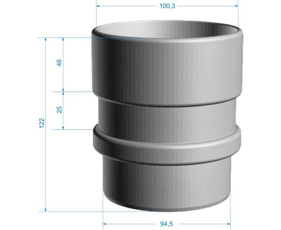 Соединительная муфта DOCKE LUX графит PVLM-1086 – изображение 2