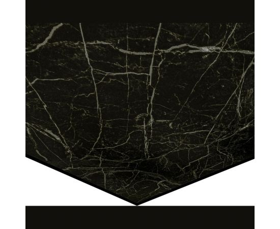Самоклеящаяся ПВХ плитка LAKO (черный мрамор; 28 шт; 2.52 кв.м) LKD-81036-1 – изображение 2