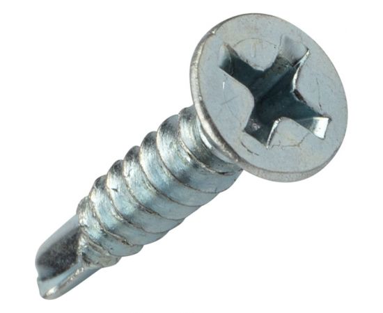 Оконный саморез KRANZ сверло 3,9x19, белый цинк, 500 шт. KR-01-3722-0010 – изображение 3