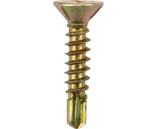 Оконный саморез KRANZ сверло 3,9x19, желтый цинк, 500 шт. KR-01-3722-003 – изображение 3