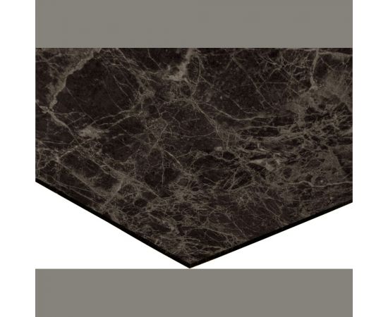 Самоклеящаяся ПВХ плитка LAKO Мрамор (темно-коричневый; 28 шт; 2.52 кв.м) LKD-81021-1 – изображение 3