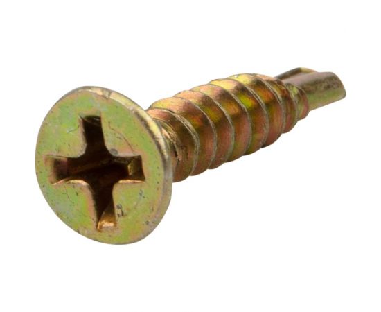 Оконный саморез KRANZ сверло 3,9x19, желтый цинк, 500 шт. KR-01-3722-003 – изображение 4