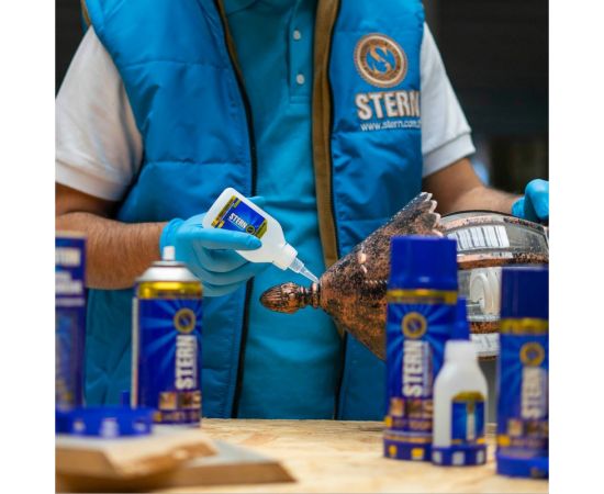 Клей для MDF быстрозастывающий STERN 50гр.+200мл. Активатор для клея N963 1453 – изображение 4