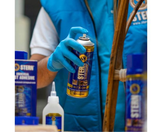 Клей для MDF быстрозастывающий STERN 50гр.+200мл. Активатор для клея N963 1453 – изображение 5