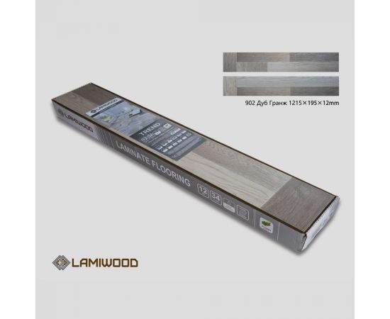 Ламинат Lamiwood TREND Дуб Гранж, 34 класс, толщина 12 мм, 1.660 кв.м 902 – изображение 7