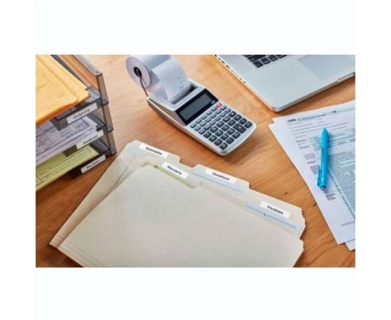 Картридж с лентой Dymo S0720530 12 мм, 7 м, пластик, черный на белой ленте DYMO45013 – изображение 9