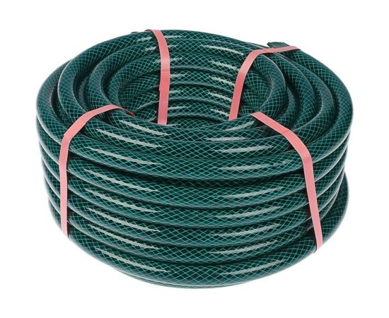 Поливочный шланг Yard Люкс, ПВХ, армированный, зеленый, 3-х слойный, 1,85 мм, D 3/4, 25 м 66-3-025 