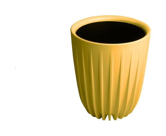 Пластиковый горшок с вкладкой liveingreen СИГМА медовый, диам. 25 см, высота 10.2 см, 10.2 л СИ25-34 