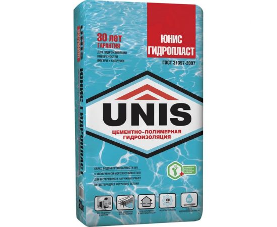 Гидроизоляция UNIS Гидропласт 20 кг 57478 