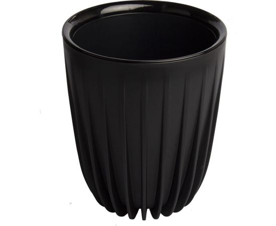 Пластиковый горшок с вкладкой liveingreen СИГМА ЧЕРНЫЙ диам. 25 см, высота 30 см, 10.2 л СИ25-75 