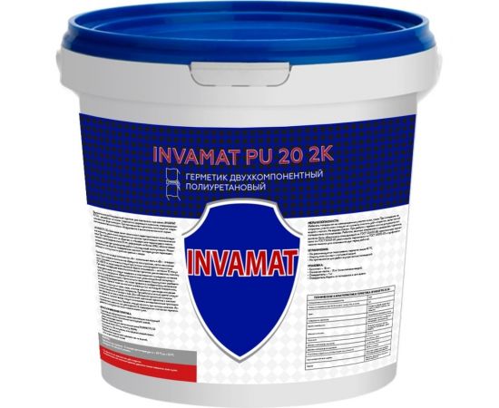 Двухкомпонентный полиуретановый герметик INVAMAT 2K PU-20 белый, 16 кг 1080 