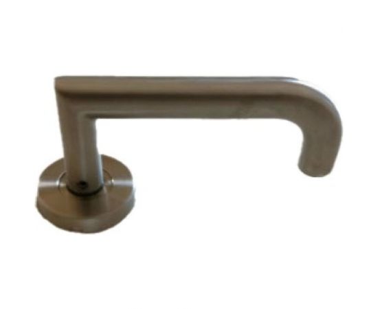 Ручка дверная из нержавеющей стали в комплекте с креплениями и накладкой на цилиндр Home SS005 