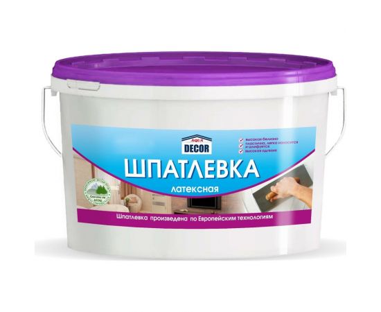 Латексная шпатлевка AQUADECOR (3 кг; 4 шт) УТ-00001208 