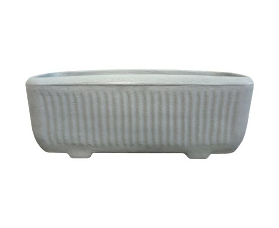 Прямоугольный цветочный горшок Акватек Marmor серый 2-40-2107 