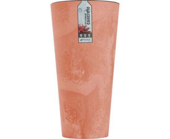 Кашпо для цветов Prosperplast Tubus Slim Beton Effect терракотовое, 2 предмета 35 и 64 л DTUS400E-R624 
