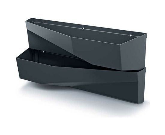 Вертикальный сад Prosperplast IO3W800 S433 CASCADE GARDEN 2 ячейки, 19 см, 78 см, антрацит 067052 
