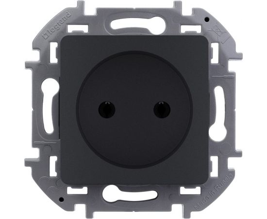 Розетка Legrand 2К - 16 А - 250 В - INSPIRIA - антрацит 673713 
