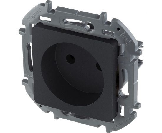 Розетка Legrand 2К - 16 А - 250 В - INSPIRIA - антрацит 673713 – изображение 2