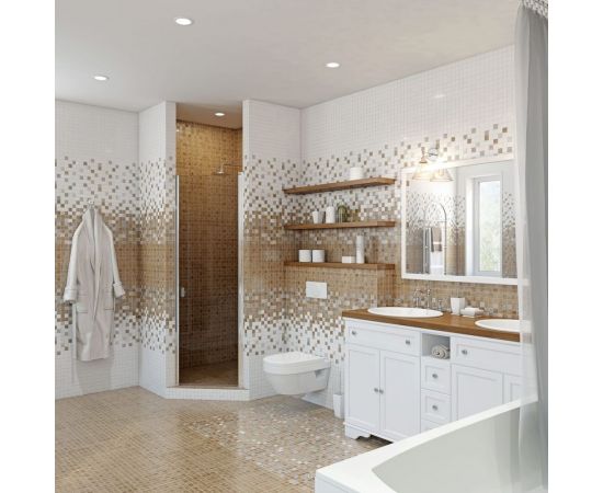 Плитка настенная LB CERAMICS Астрид 1041-0233 (белая; 20х40 см; 19 шт.; площадь упаковки 1,5 кв.м) СК000018461 – изображение 3