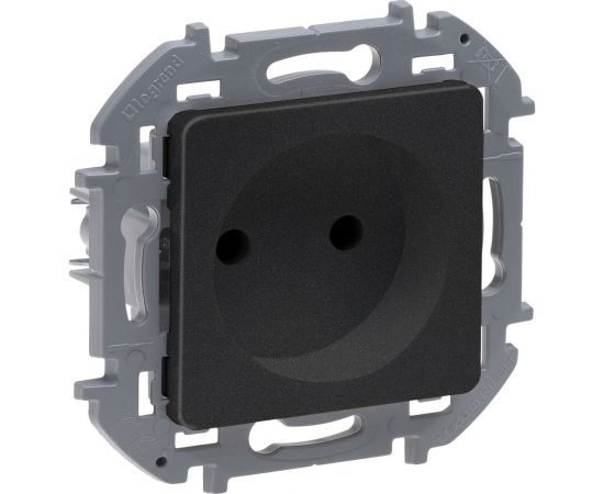 Розетка Legrand 2К - 16 А - 250 В - INSPIRIA - антрацит 673713 – изображение 3